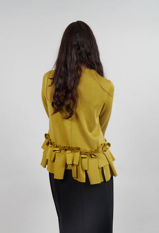 Ruffle Pleated Hem Top in Palma