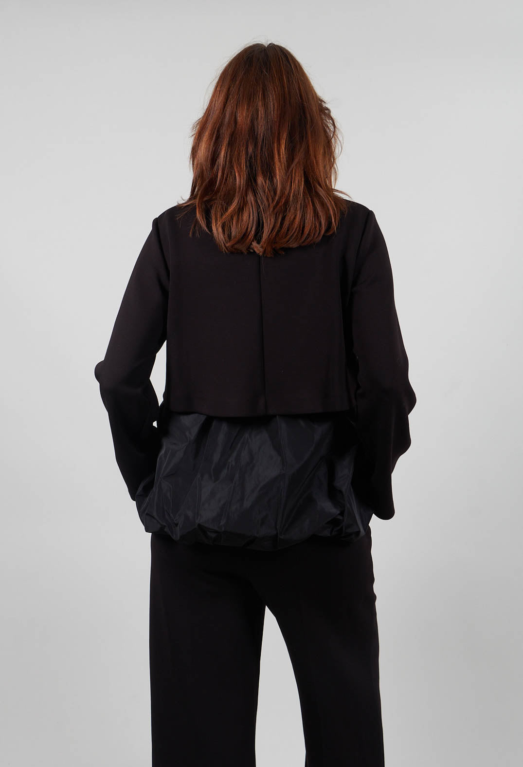 Peplum Top in Nero