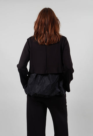 Peplum Top in Nero