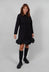 Ruffle Hem Dress in Nero
