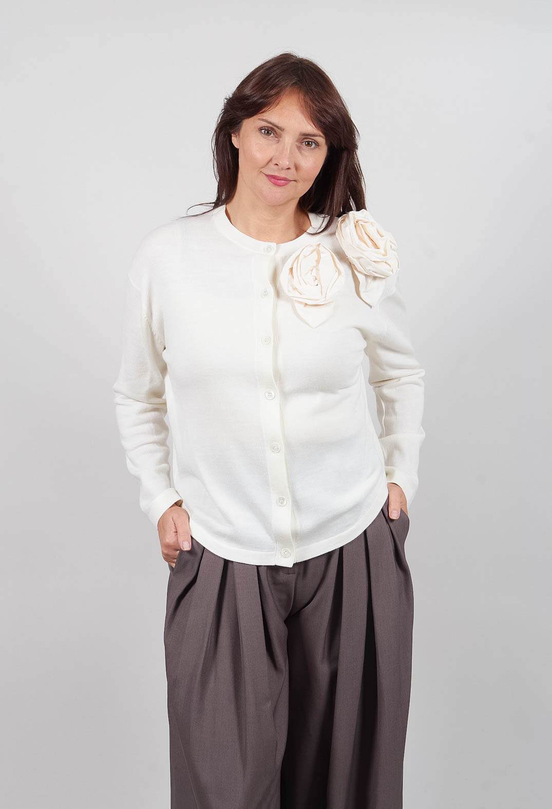 Rose Cardigan in Sugar Swizzle