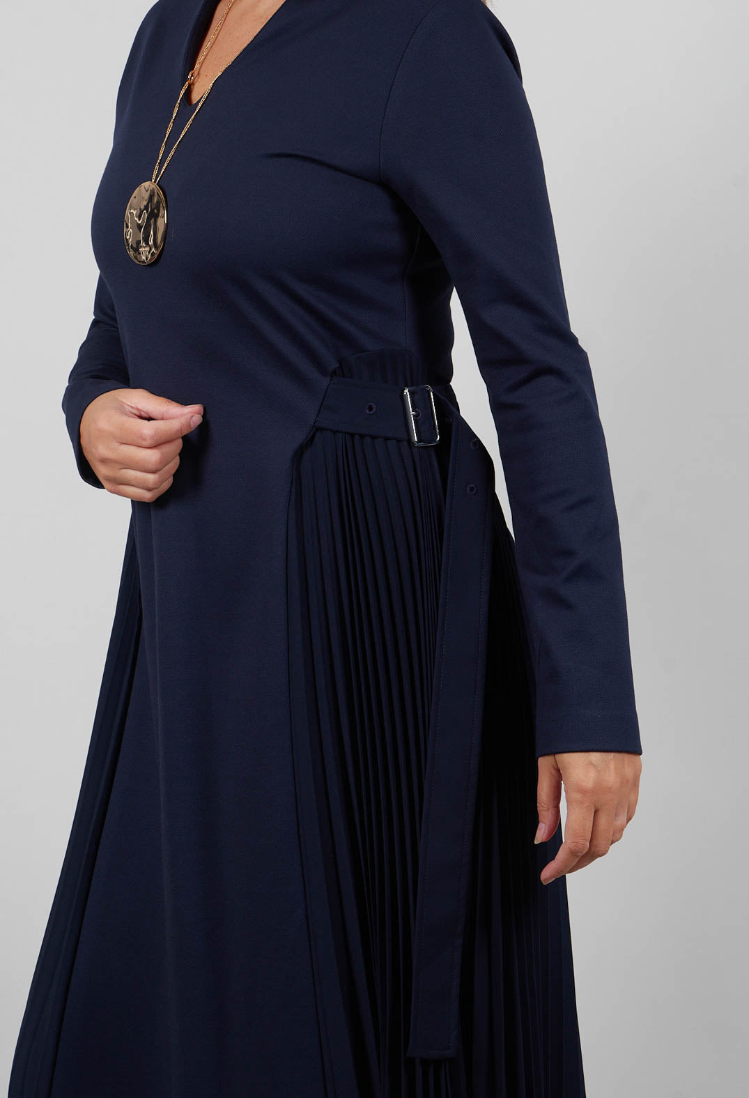 Buckle Dress in Pageant Blue