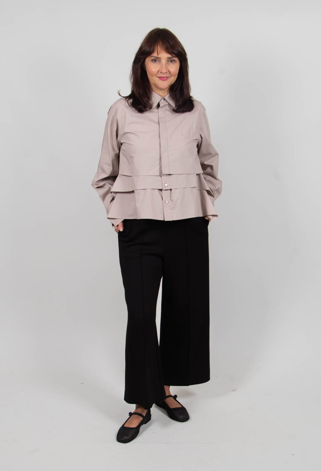 Layered Shirt in Polvere