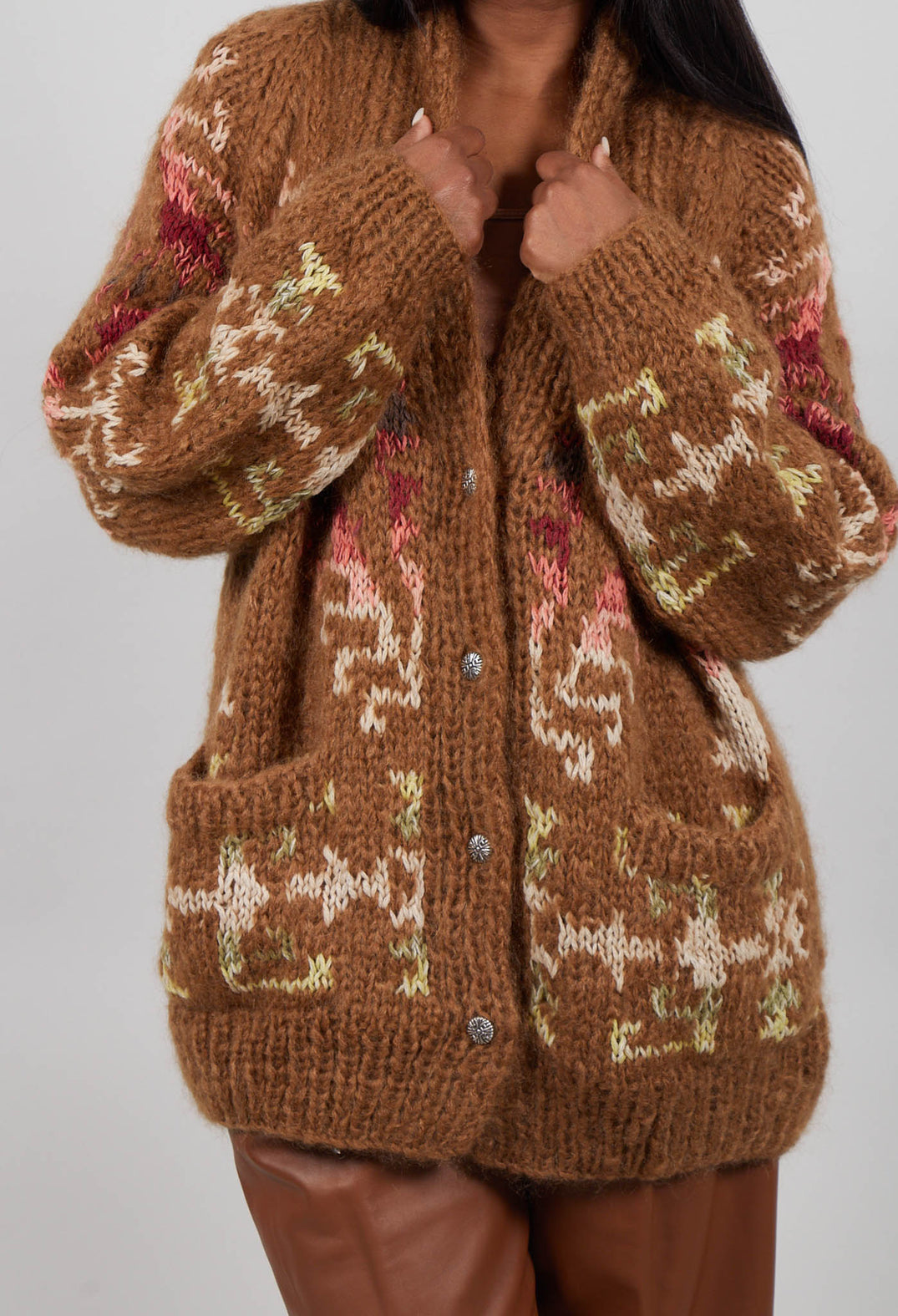Alita Cardigan in Brown