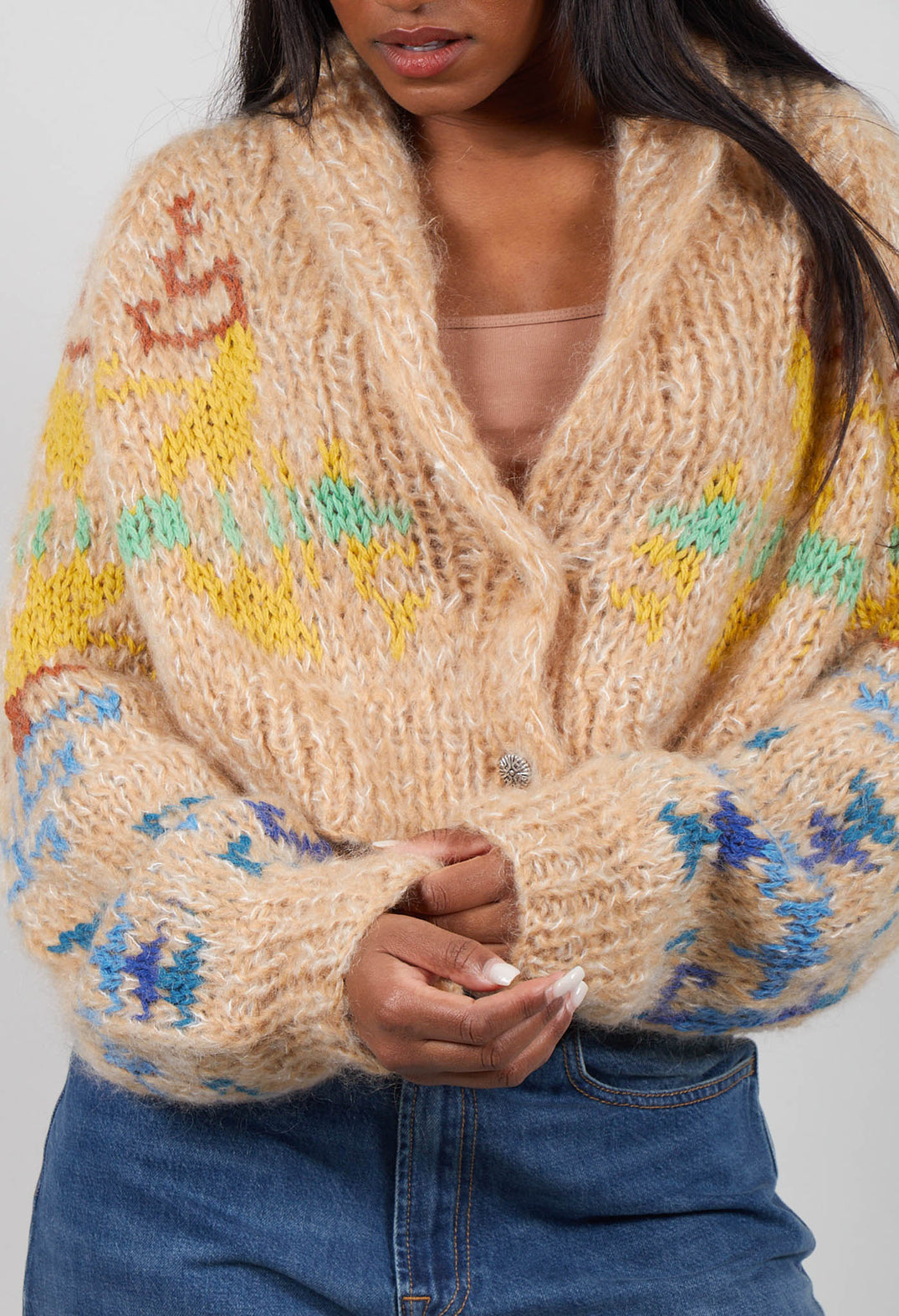 Alia Cardigan in Ivory