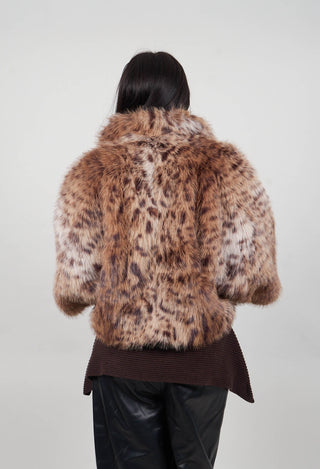 Marcel Faux Fur Coat in Lince