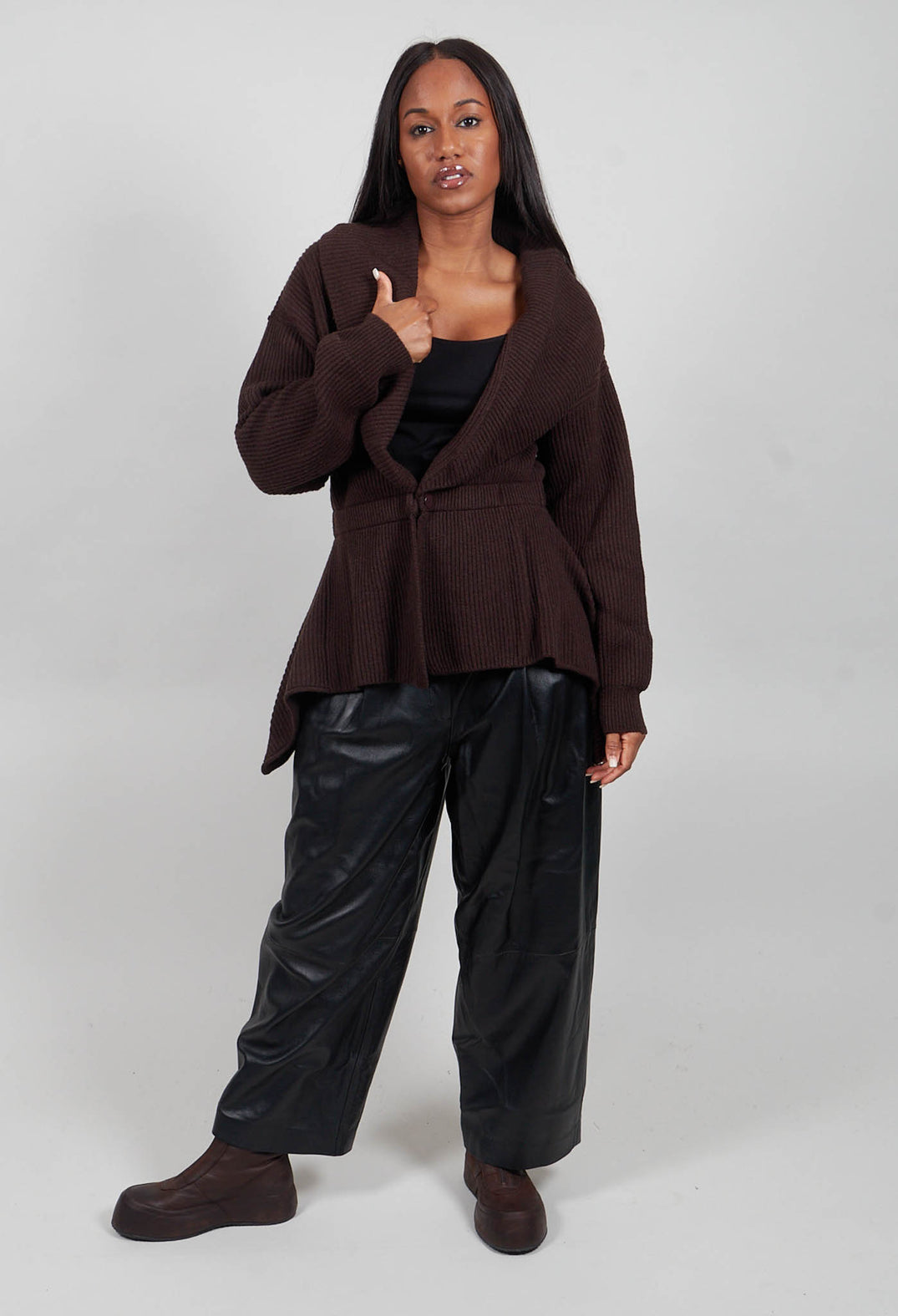 Lacy Cardigan in Fondent