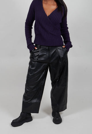 Maxim Leather Trousers in Black