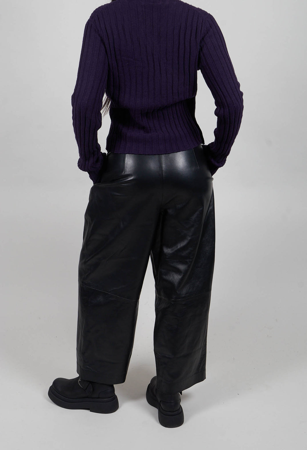 Maxim Leather Trousers in Black
