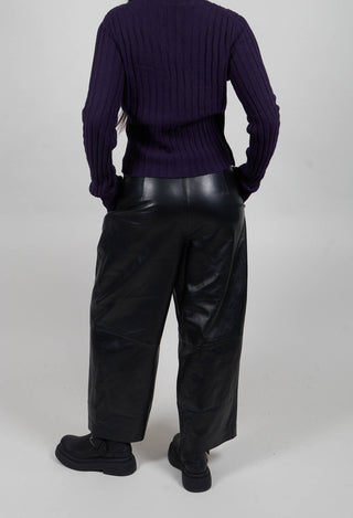 Maxim Leather Trousers in Black
