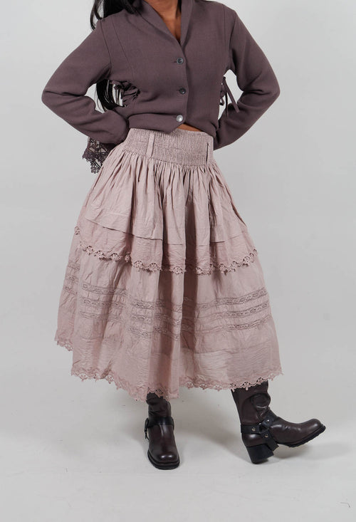 Fanny Skirt in Grey Mauve