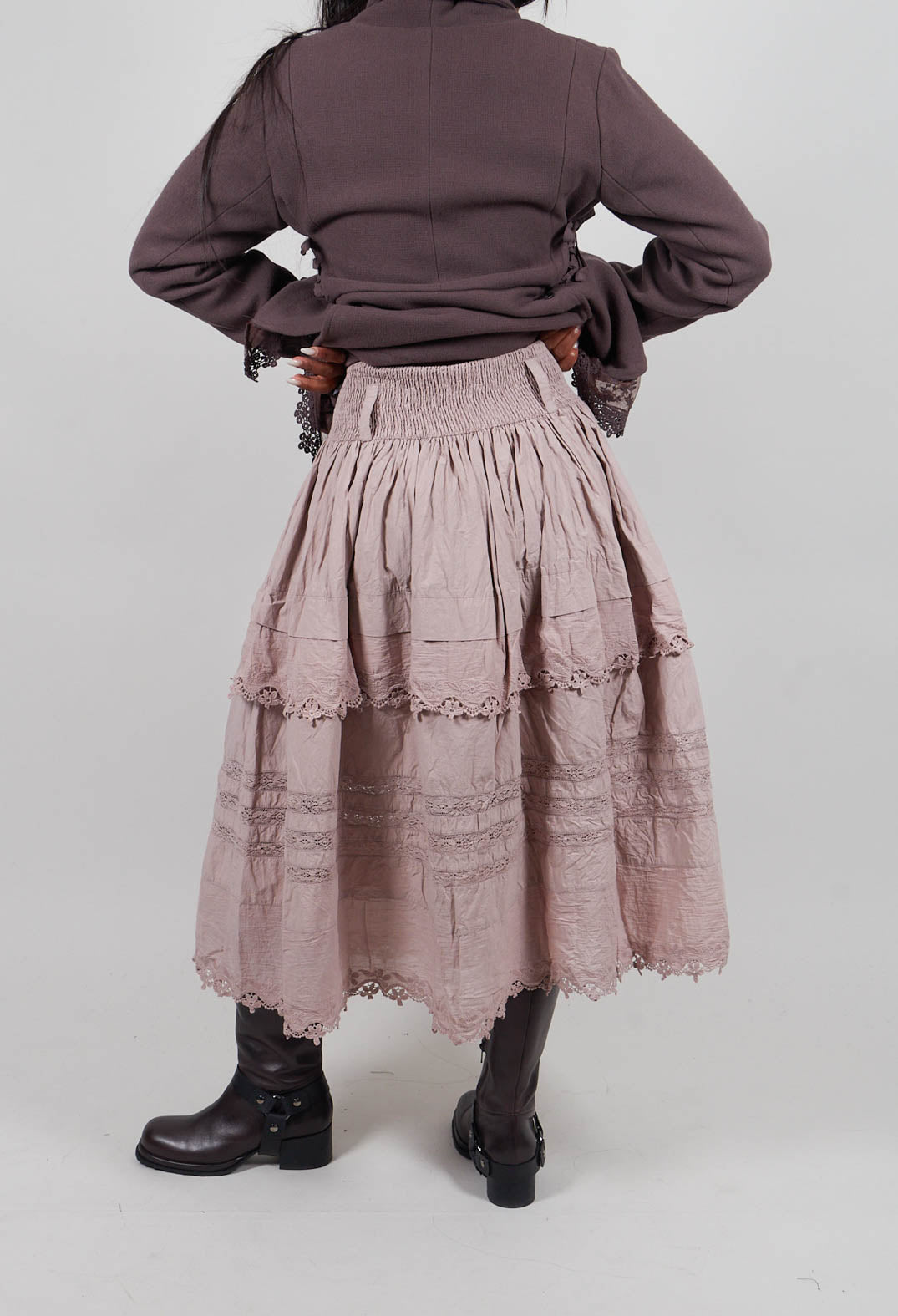 Fanny Skirt in Grey Mauve