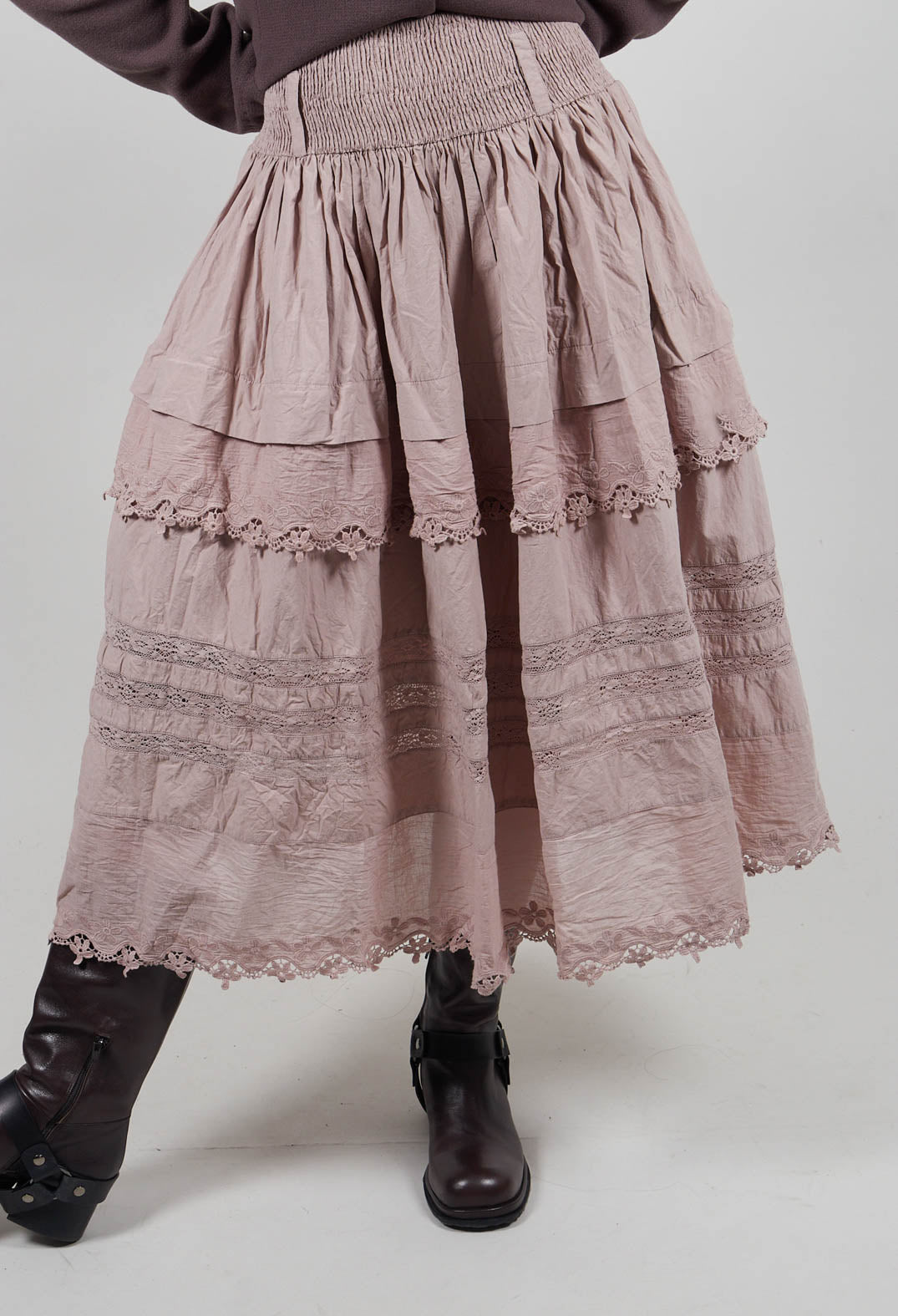 Fanny Skirt in Grey Mauve