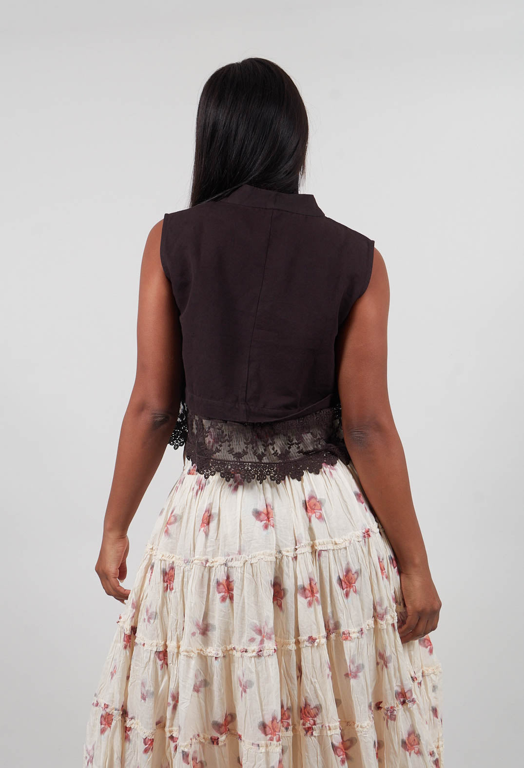 Olivia Waistcoat in Brown