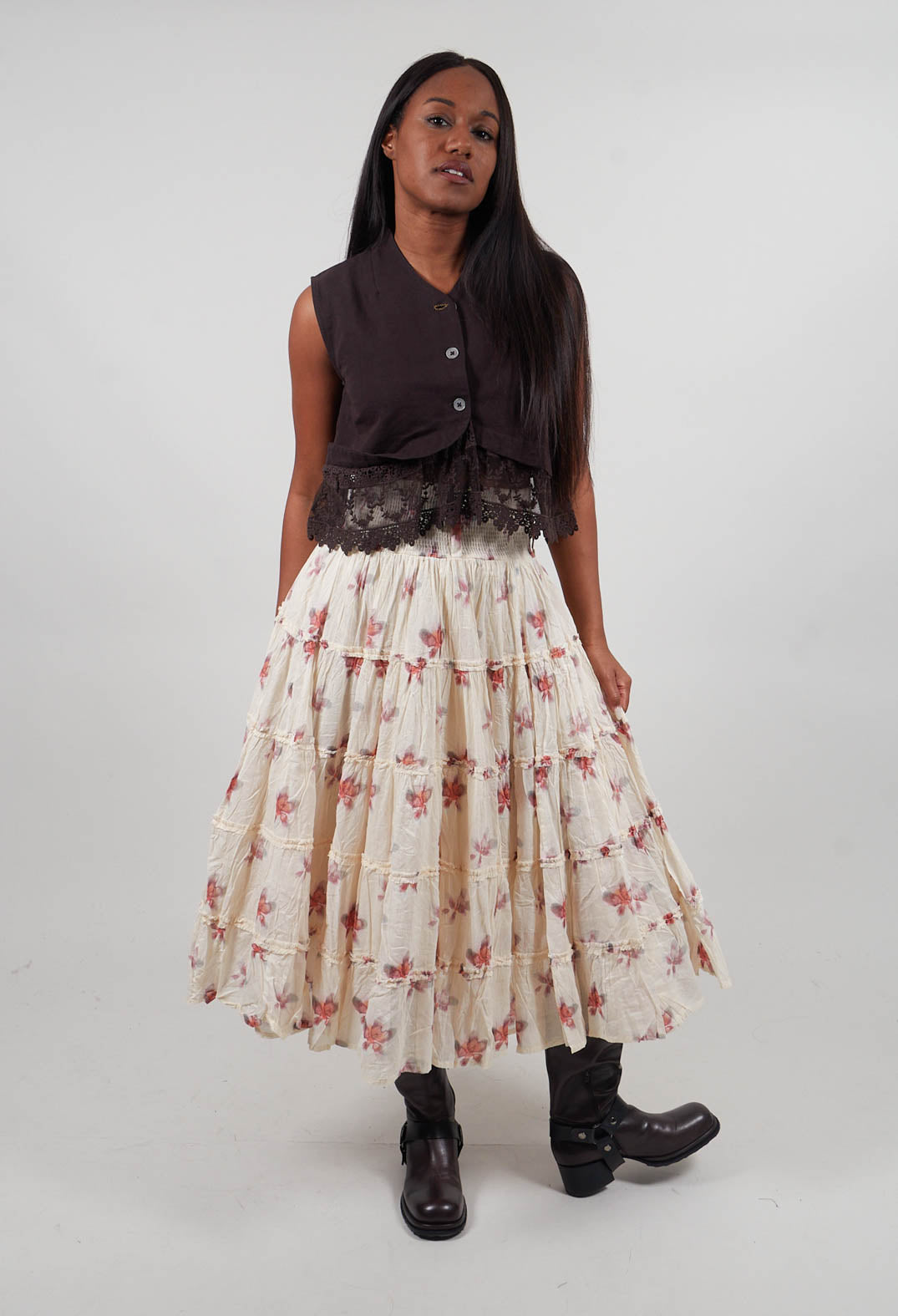 Olivia Waistcoat in Brown