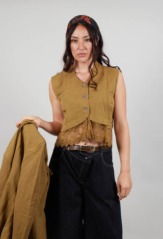 Olivia Waistcoat in Butternut