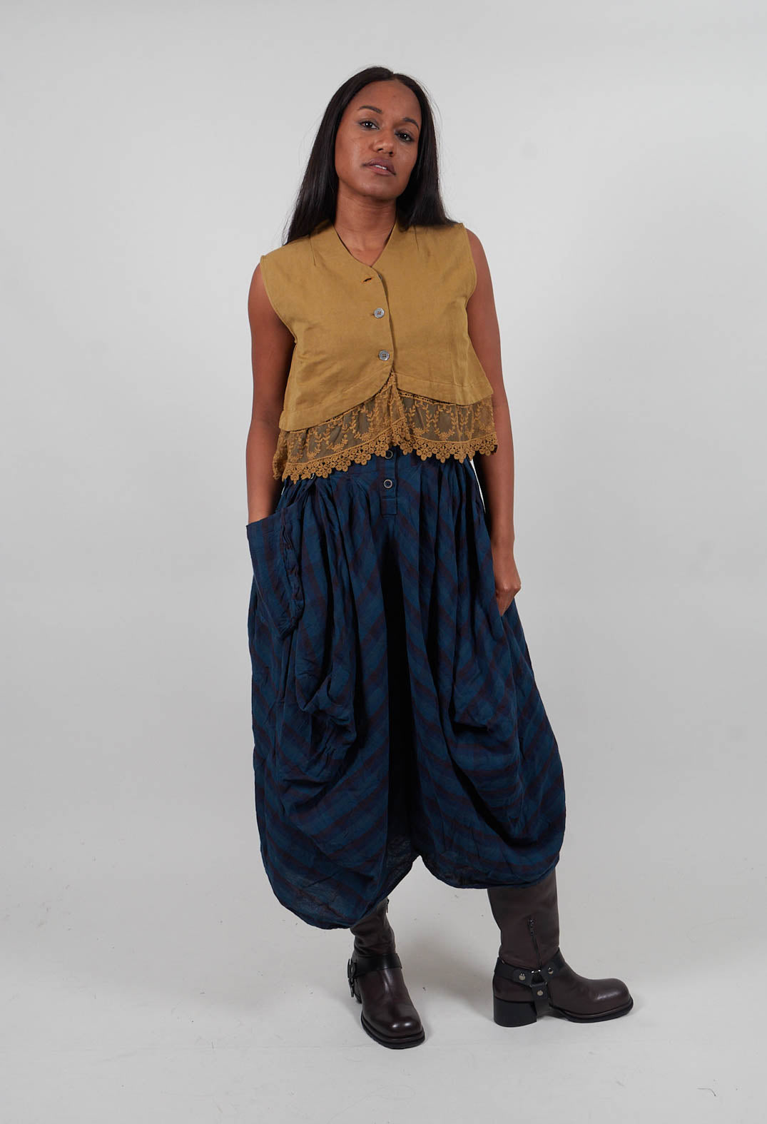 Olivia Waistcoat in Butternut