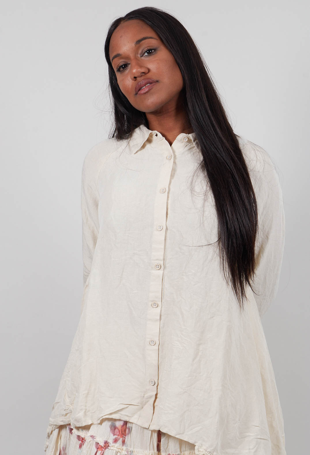 Fia Shirt in Bone White