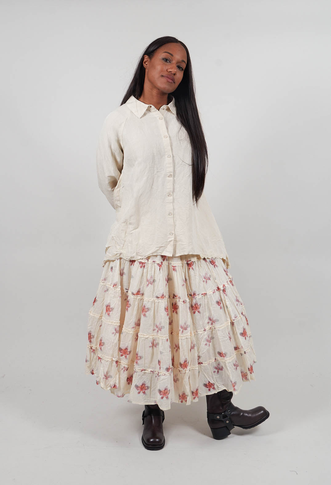 Fia Shirt in Bone White