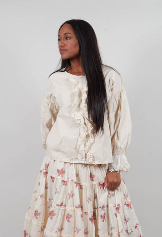 Dalia Shirt in Bone White