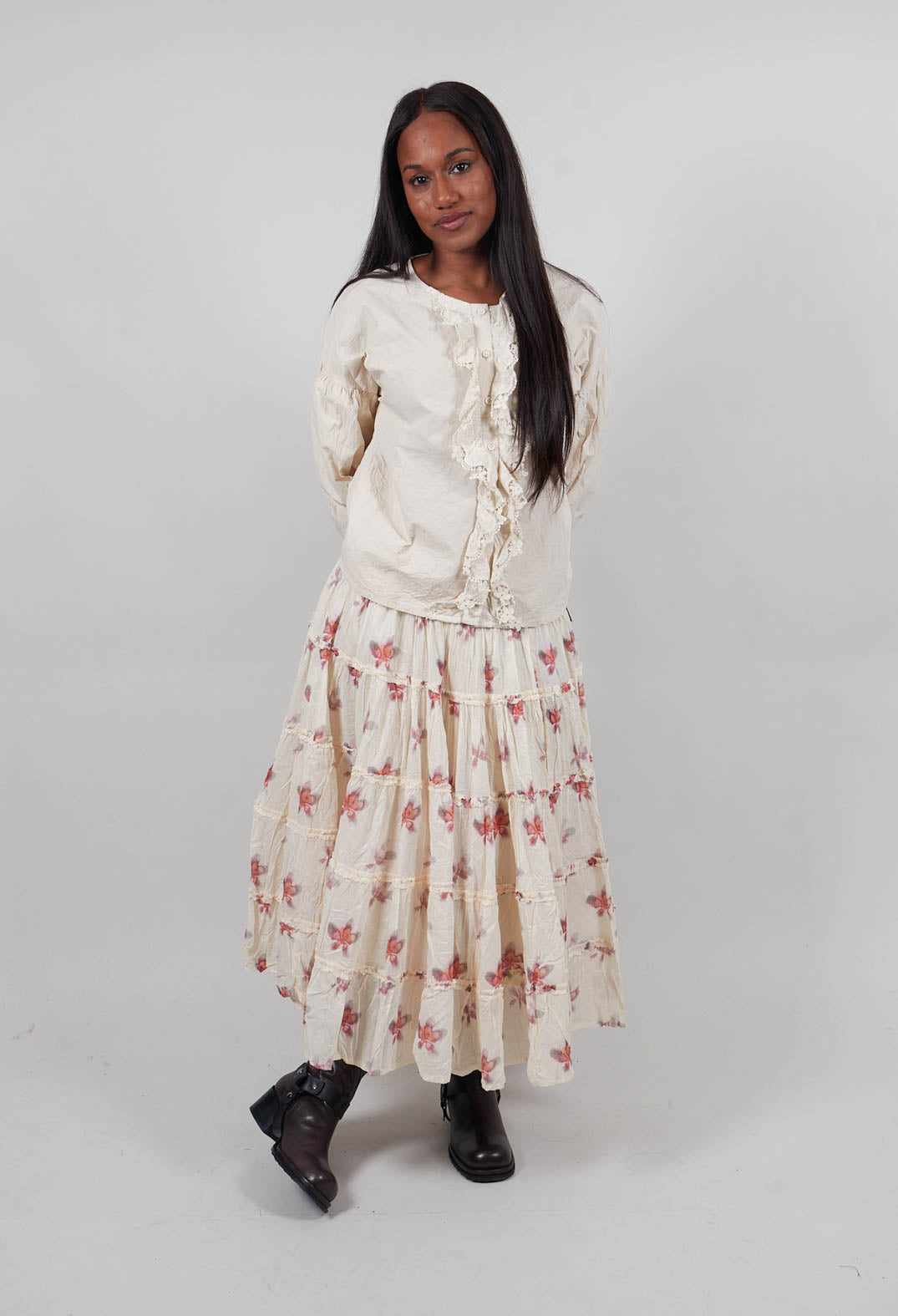 Dalia Shirt in Bone White