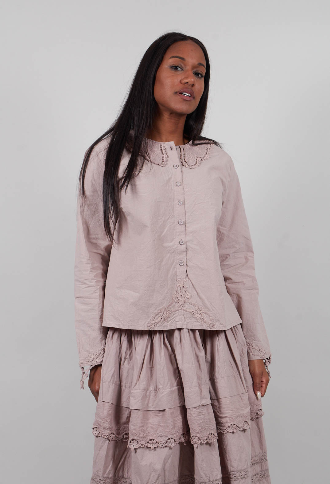Hildur Shirt in Grey Mauve