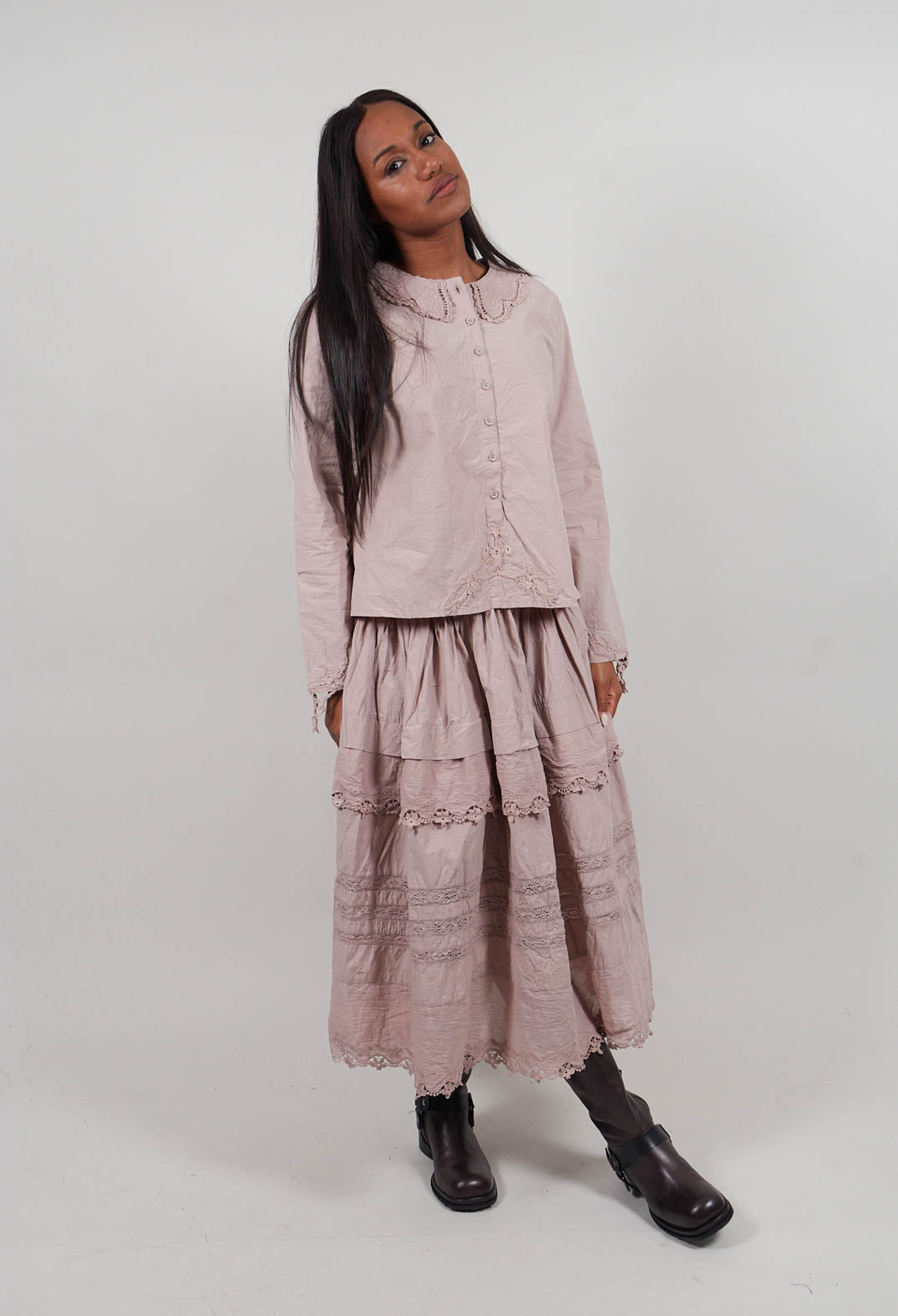 Hildur Shirt in Grey Mauve