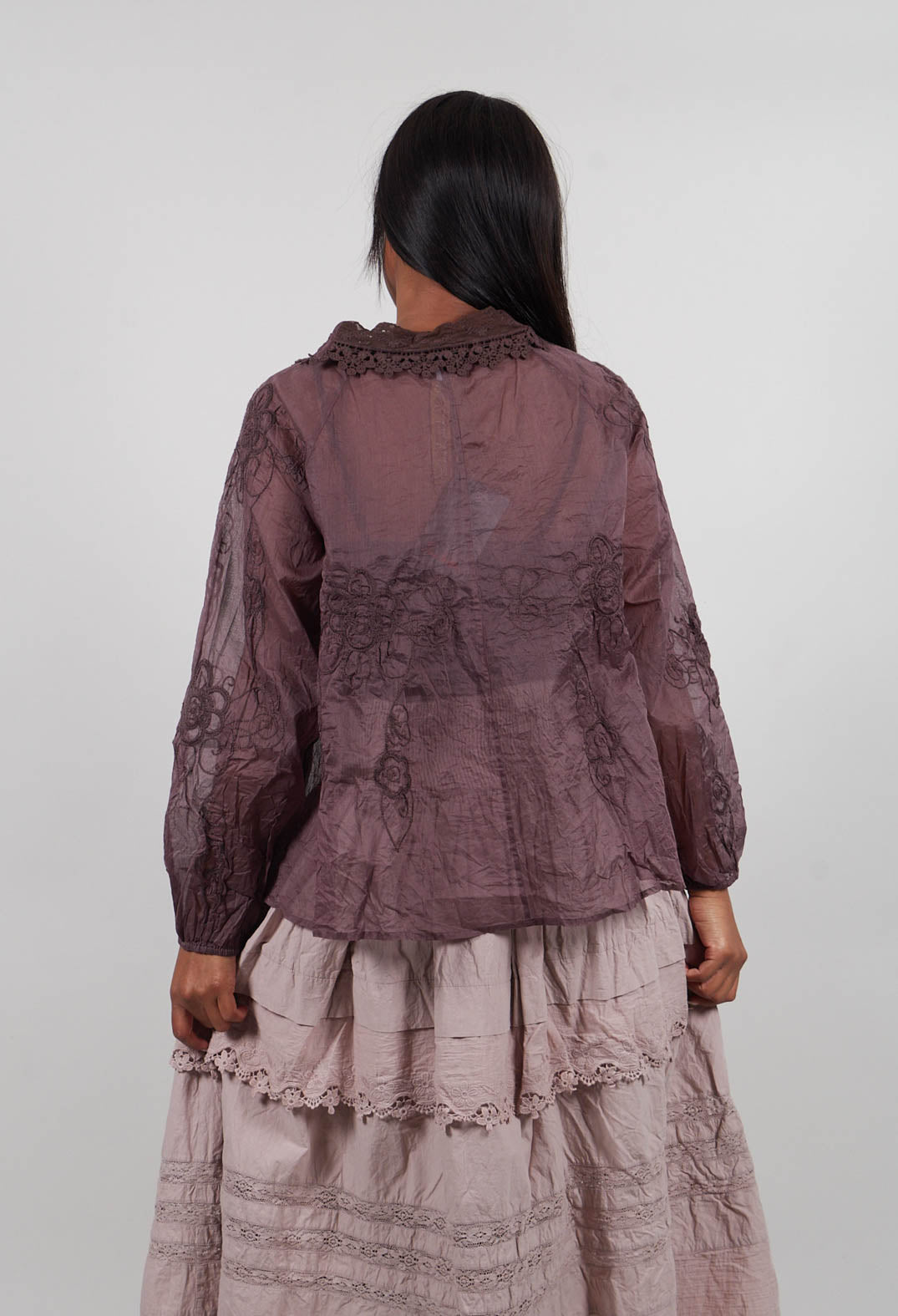 Rosa Blouse in Raisin
