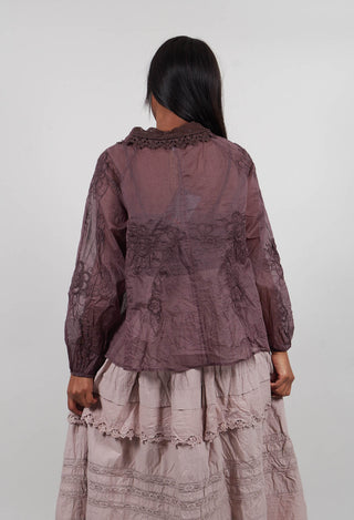 Rosa Blouse in Raisin