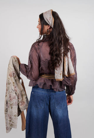 Rosa Blouse in Raisin