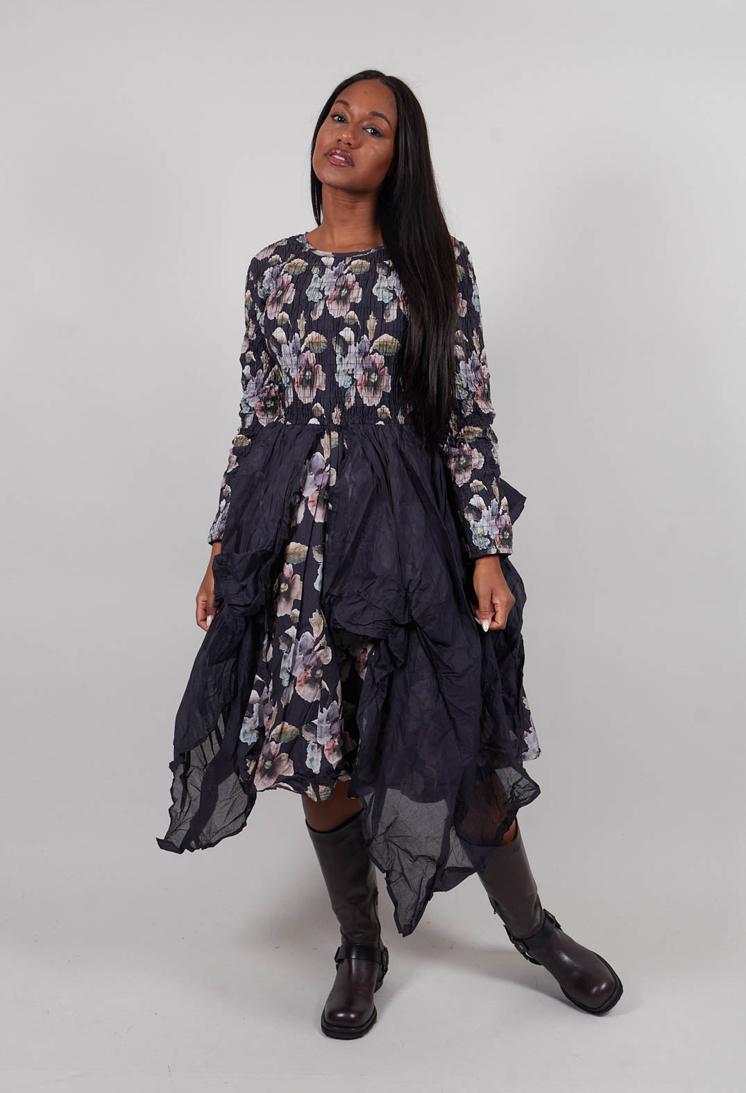 Jonna Dress in Cotton Flower