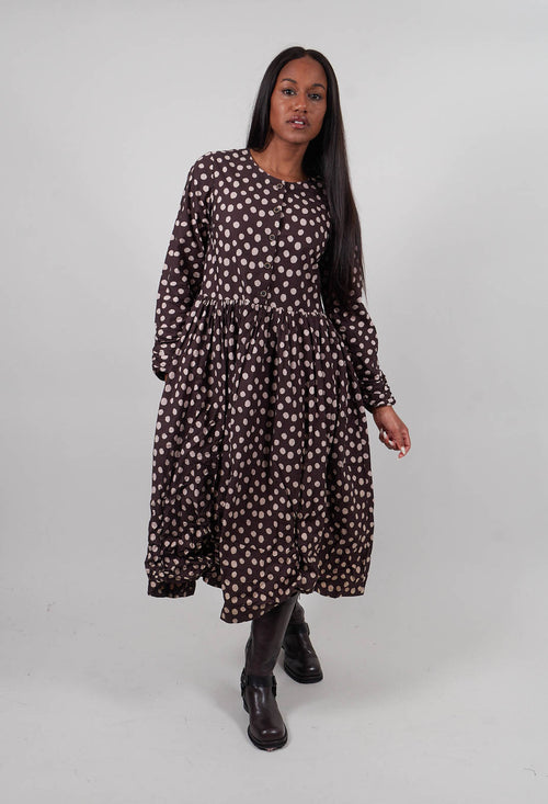Klara Dres in Brown