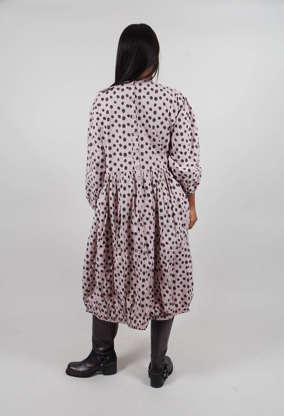 Bella Dress in Grey Mauve