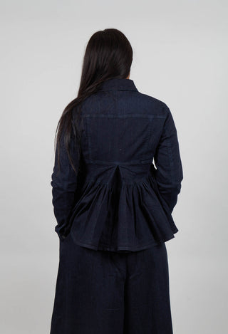 The Circle Denim Jacket in Dark Blue