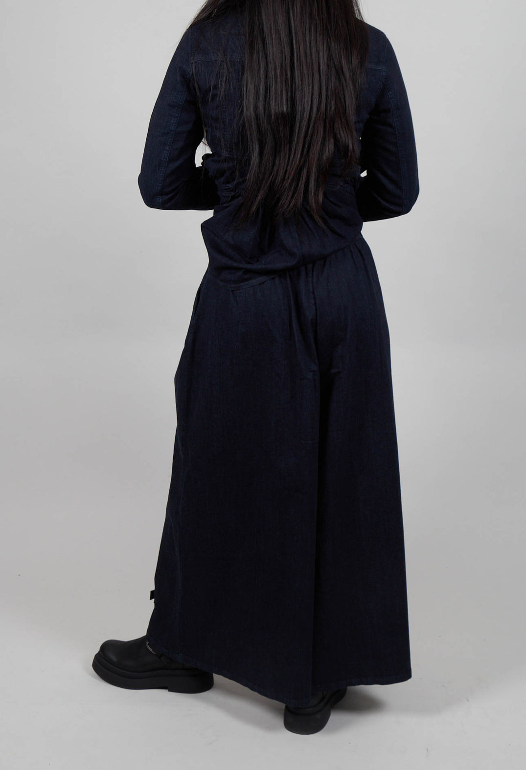 High Horizon Denim Trousers in Dark Blue