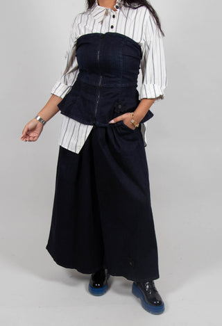 High Horizon Denim Trousers in Dark Blue
