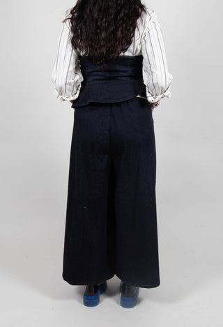 High Horizon Denim Trousers in Dark Blue