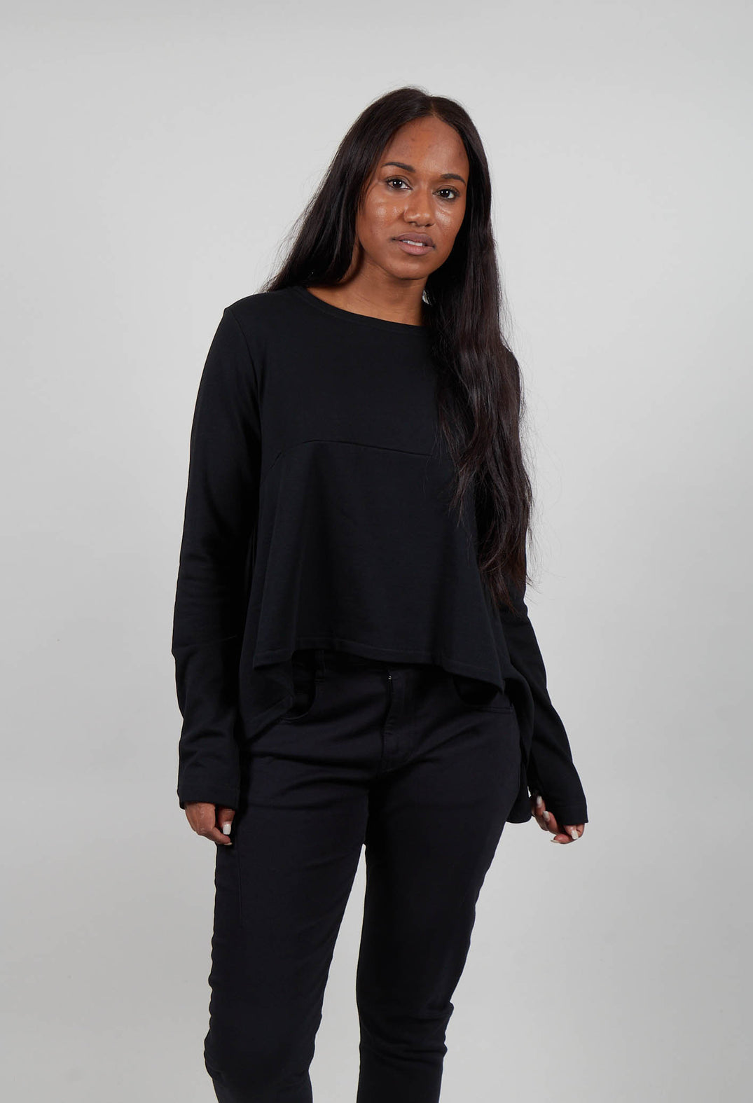 Circle Sweatshirt in Black