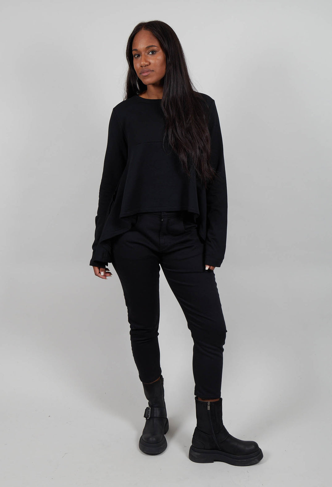 Circle Sweatshirt in Black
