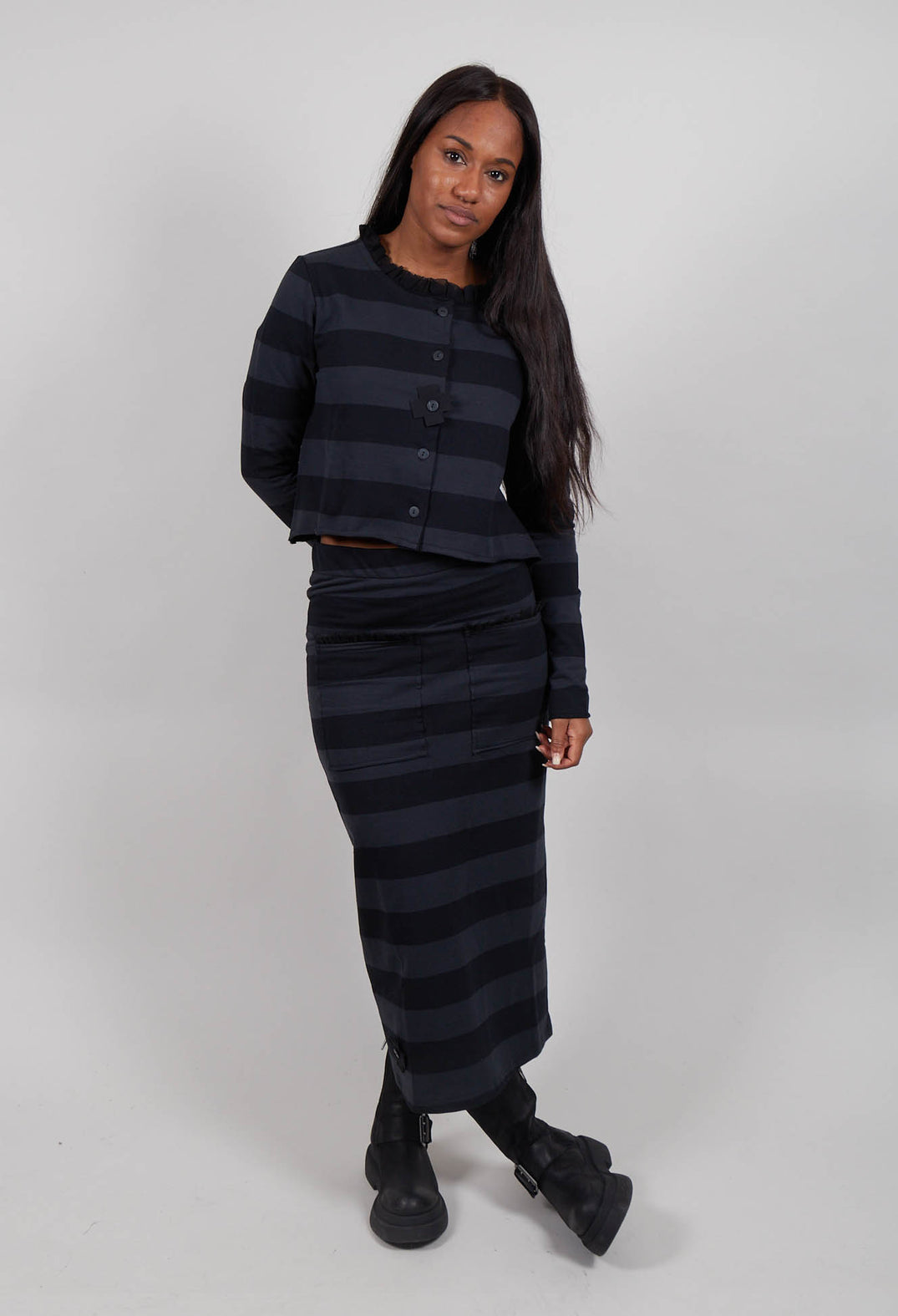 Short Cardi in Widestripe