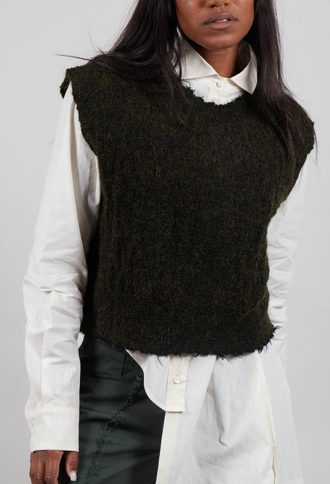 Top with Raw Edge in Blackforest
