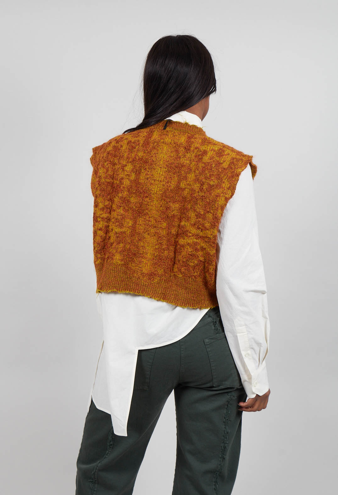 Top with Raw Edge in Pumpkin
