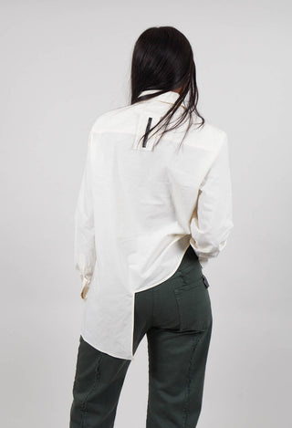 Asymetric Hem Shirt in Natural