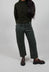 Straight Leg Denim Trousers in Forest