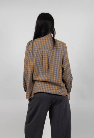 Amelia S Shirt in Caramello Check