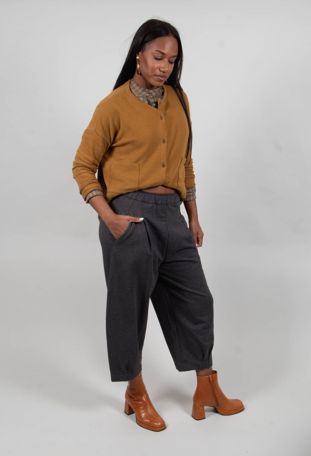 Bianco F Trousers in Antracite