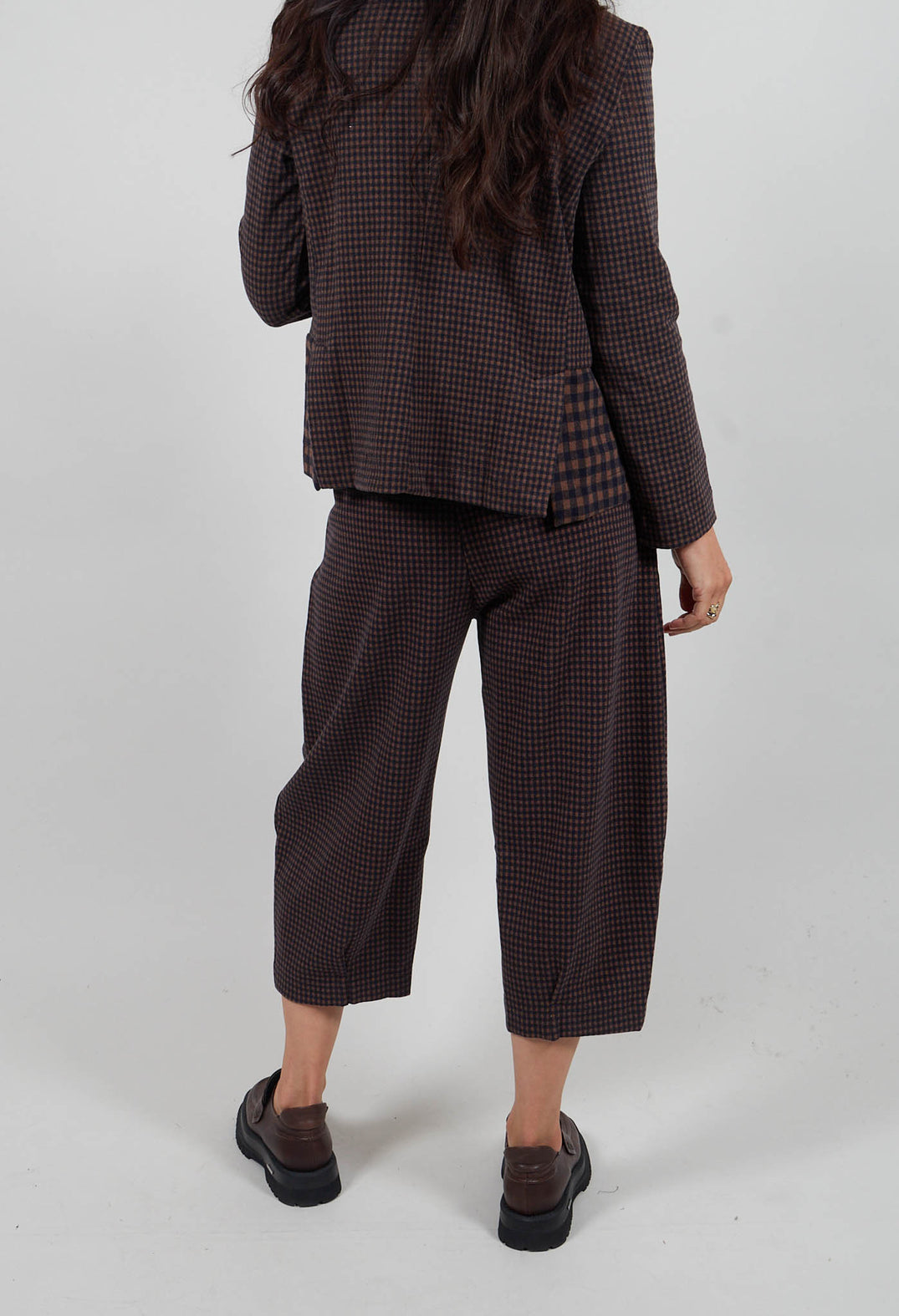 Bianco JQ Trousers in Notte Small Check