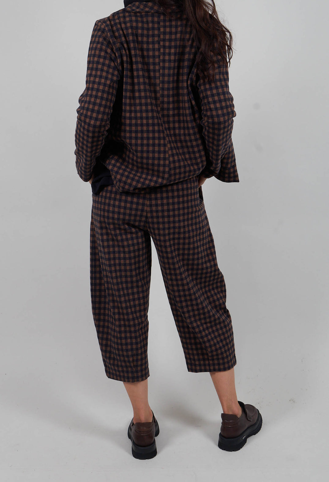 Bianco JQ Trousers in Notte Large Check