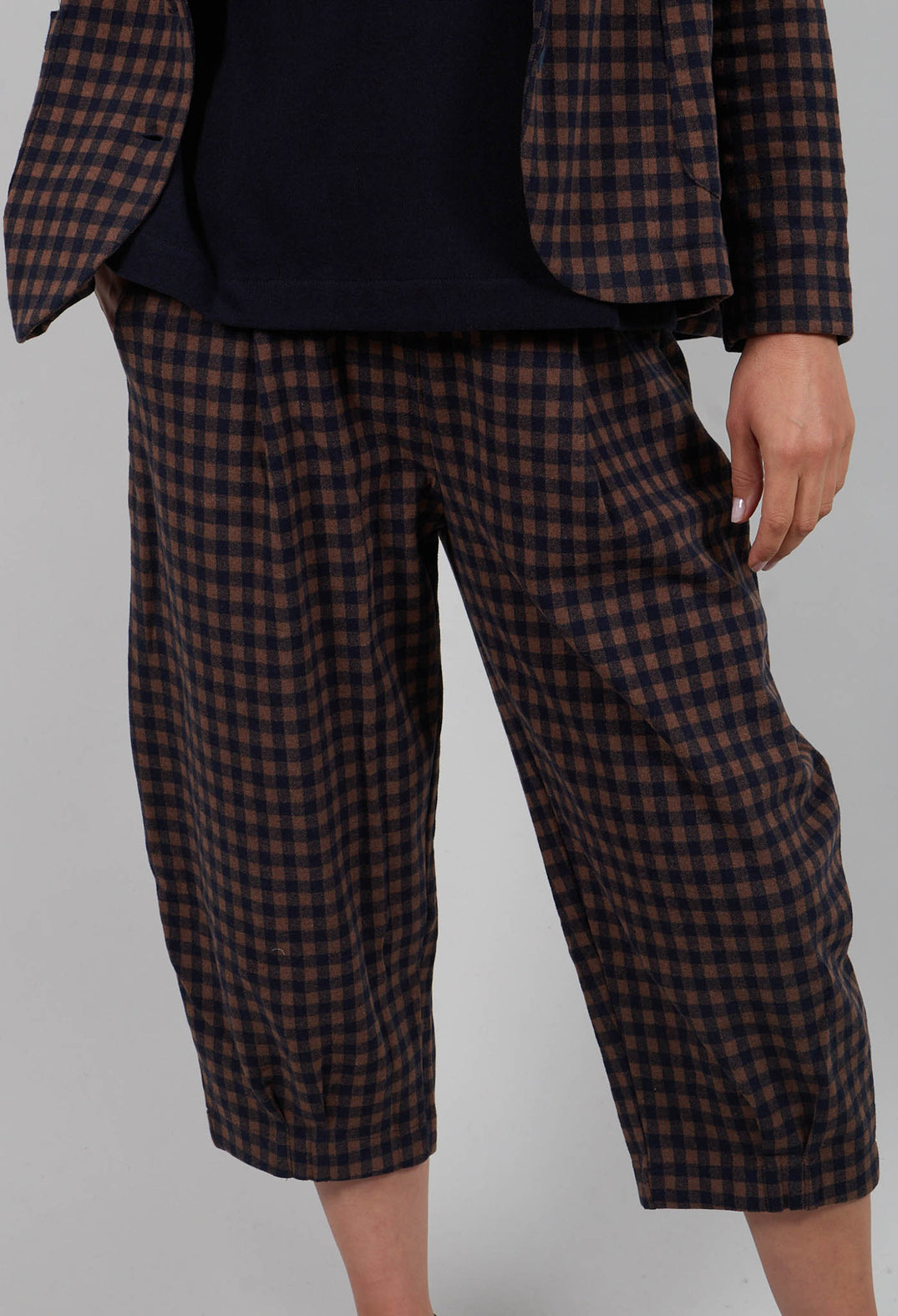 Bianco JQ Trousers in Notte Large Check