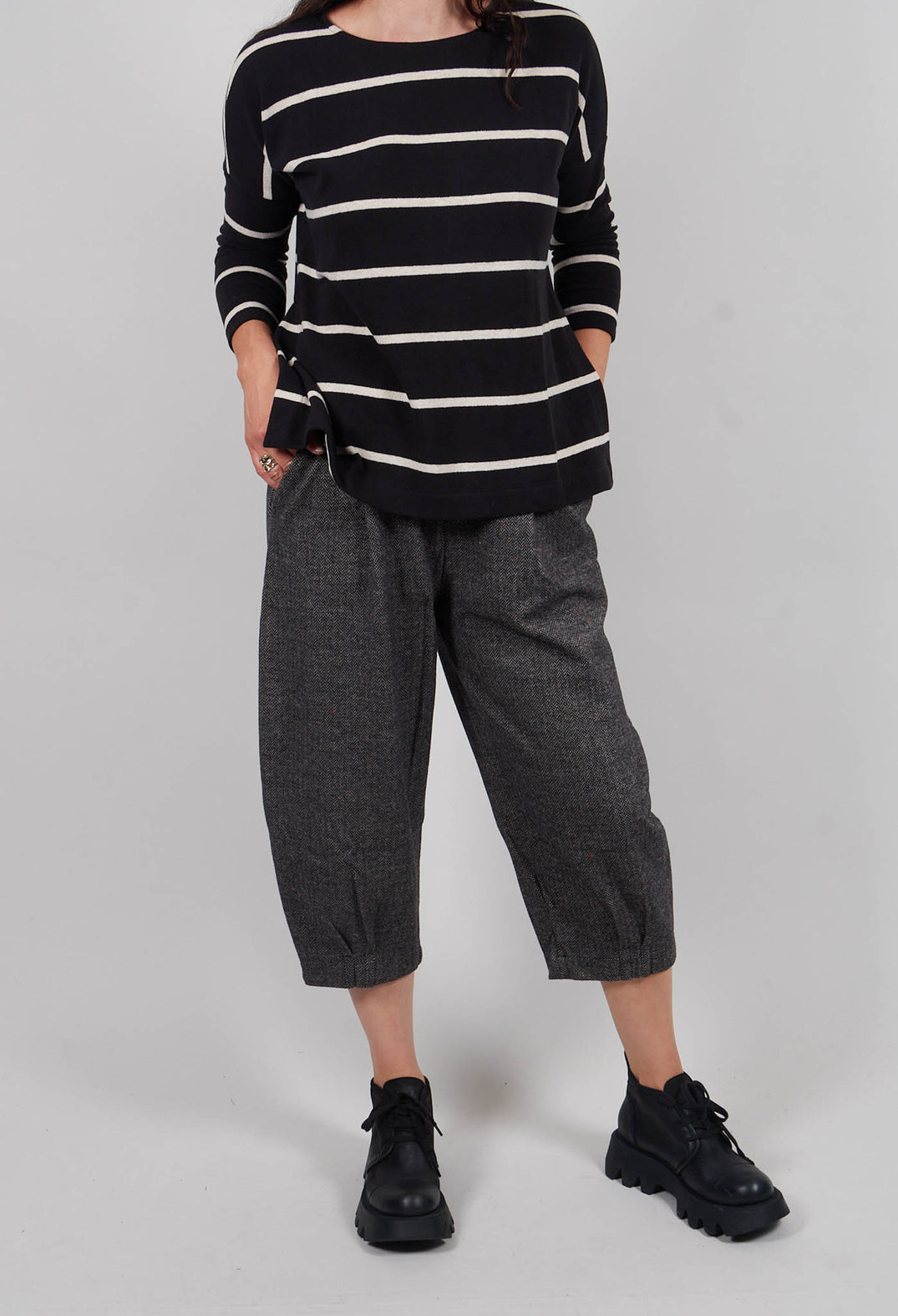 Bianco JS Trousers in Nero